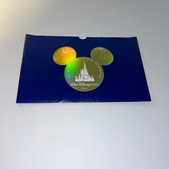 Disney 50th Anniversary Gold Decal Stickers (3) in Envelope - Picture 4 of 4